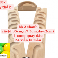 Đồ Chơi Thanh Rây Thả Bi Bằng Gỗ Tự Nhiên